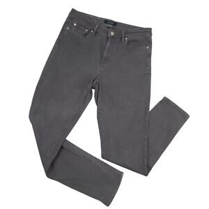 Lauren Ralph Lauren Women's Classic Straight Jeans Sz 8 Gray Casual EUC